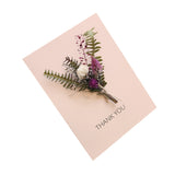 Cartões Romantic - Com Buquês de Flores Secas