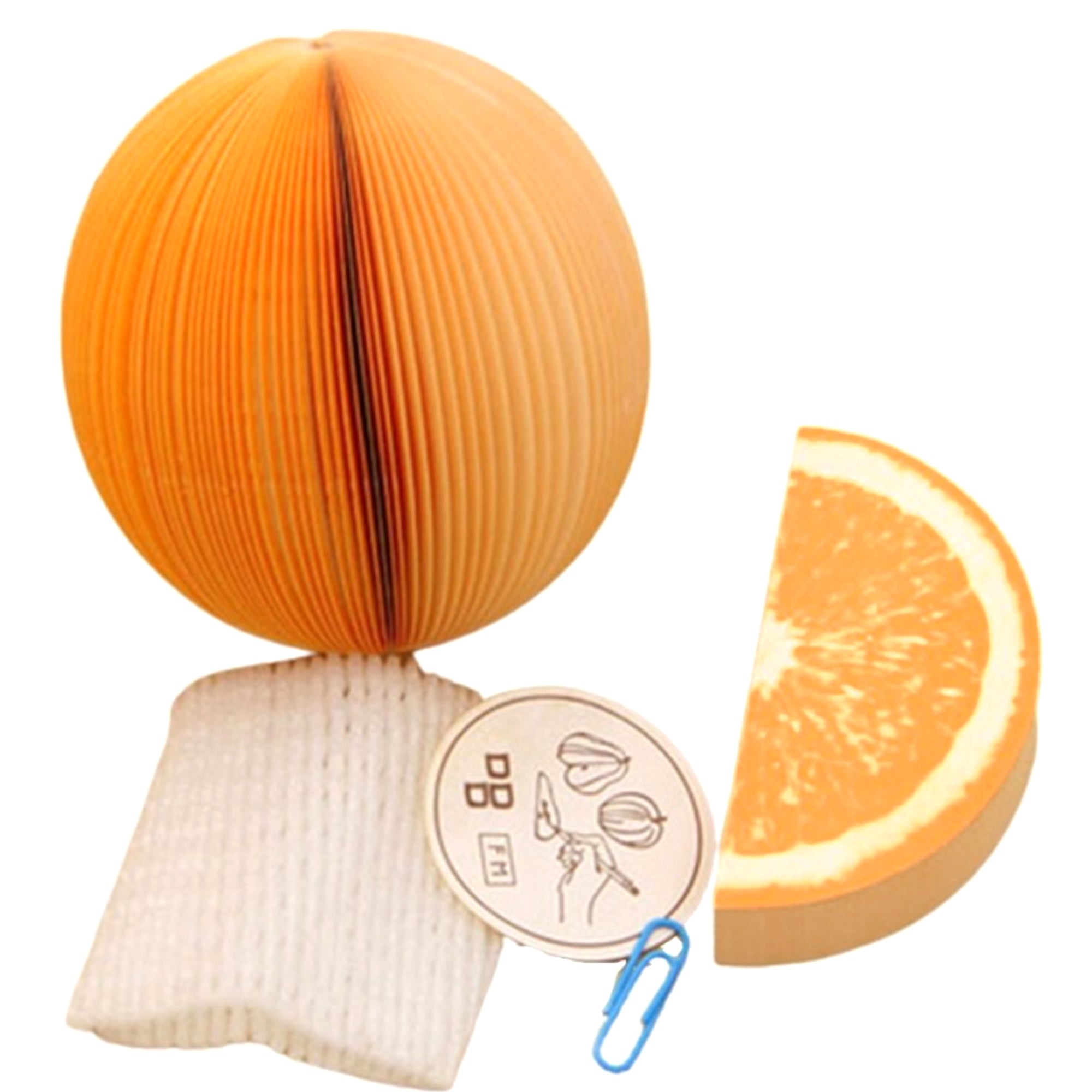 Bloco de Notas Decorativas 3D Laranja