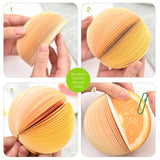 Bloco de Notas Decorativas 3D Laranja
