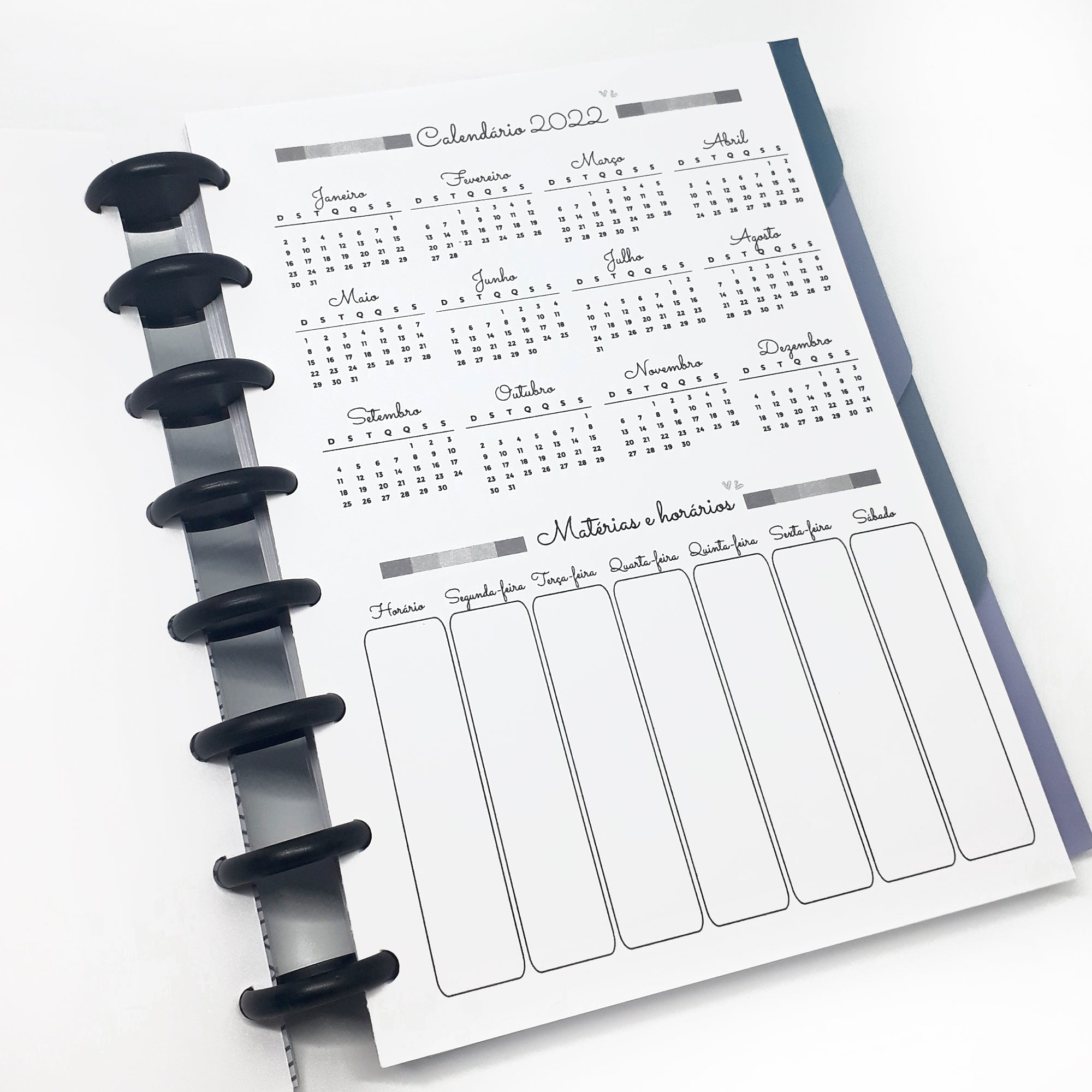 Caderno de Discos A5 - Ondas Japonesas