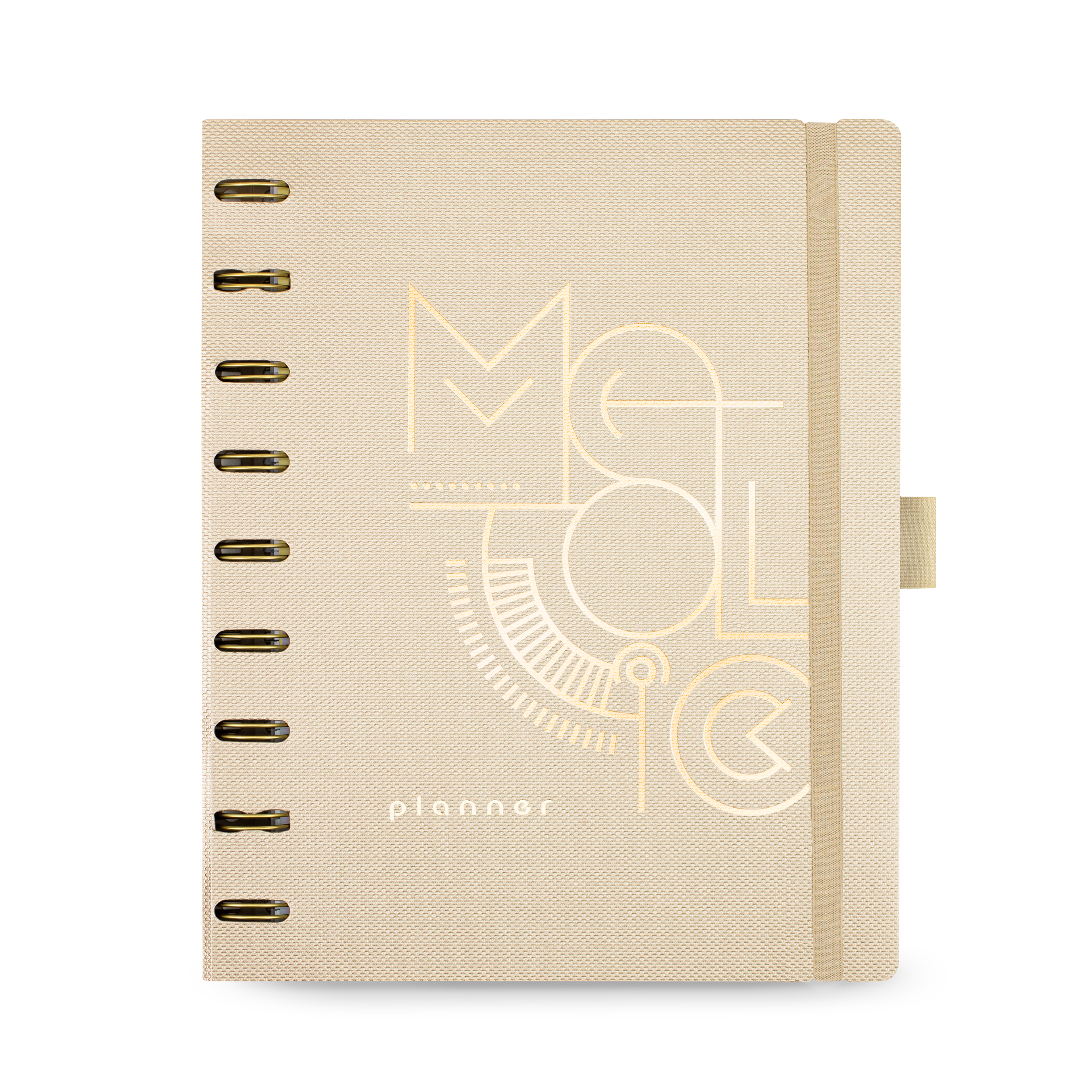 Planner Ultra Systemflex Gold – Linha Metallic