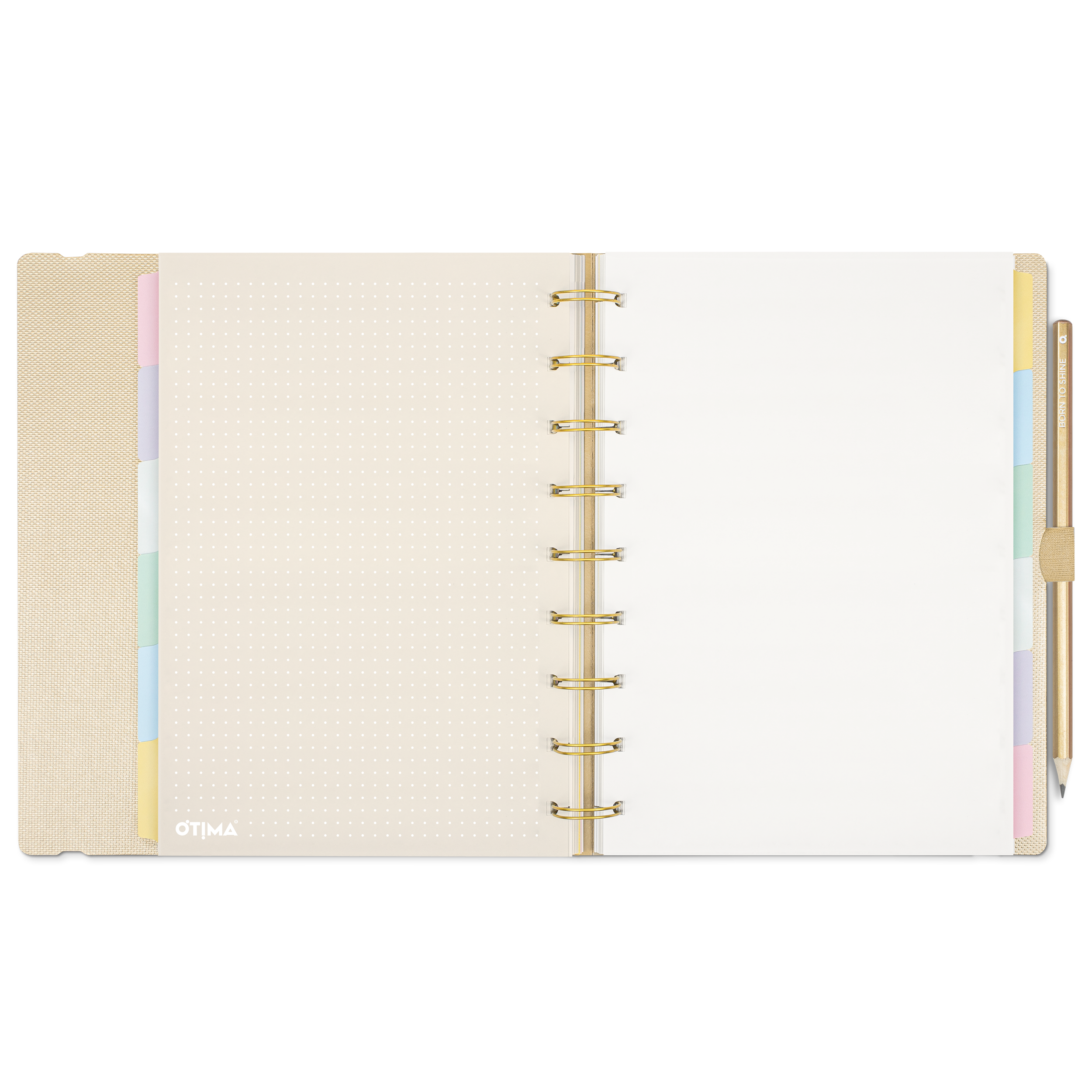 Planner Ultra Systemflex Gold – Linha Metallic