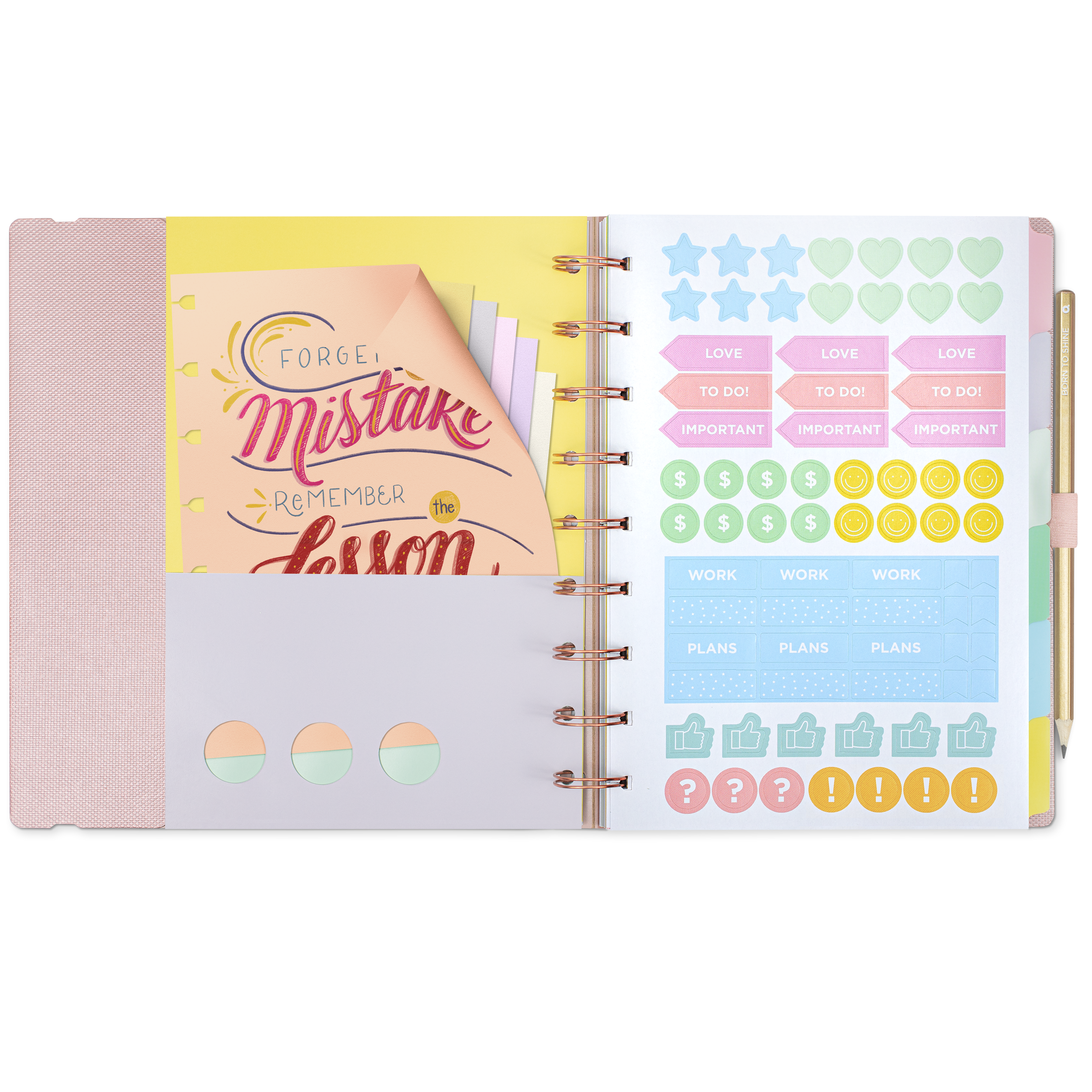 Planner Ultra Systemflex Rose Gold – Linha Metallic