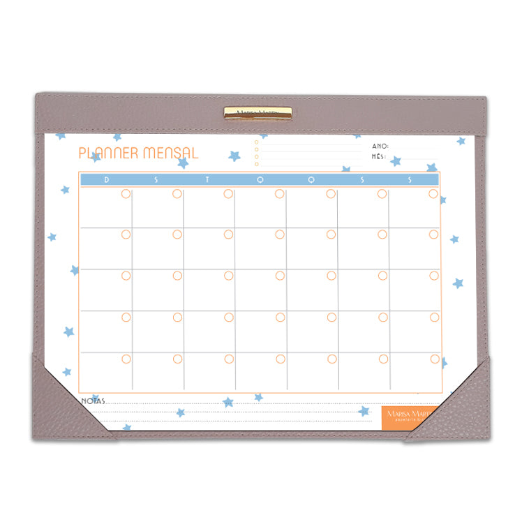 Bloco Planner Mensal Estrela – 1 Ano e Meio