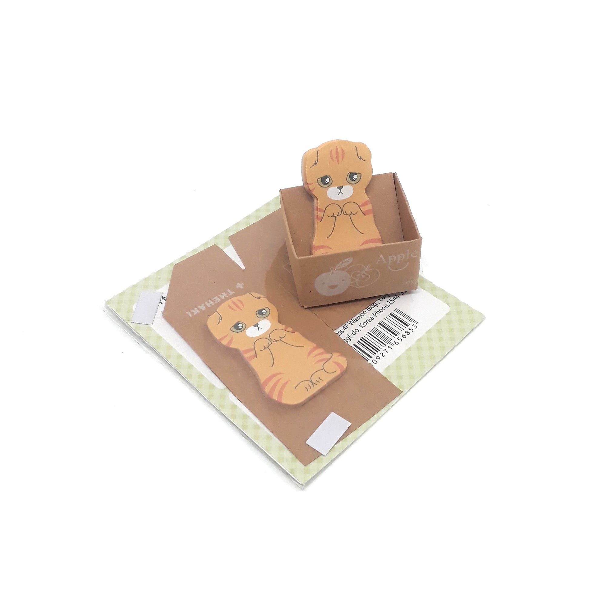 Caixinha com sticky notes de gatinhos fofos