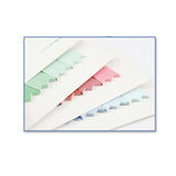 Cartela com sticky notes zig zag