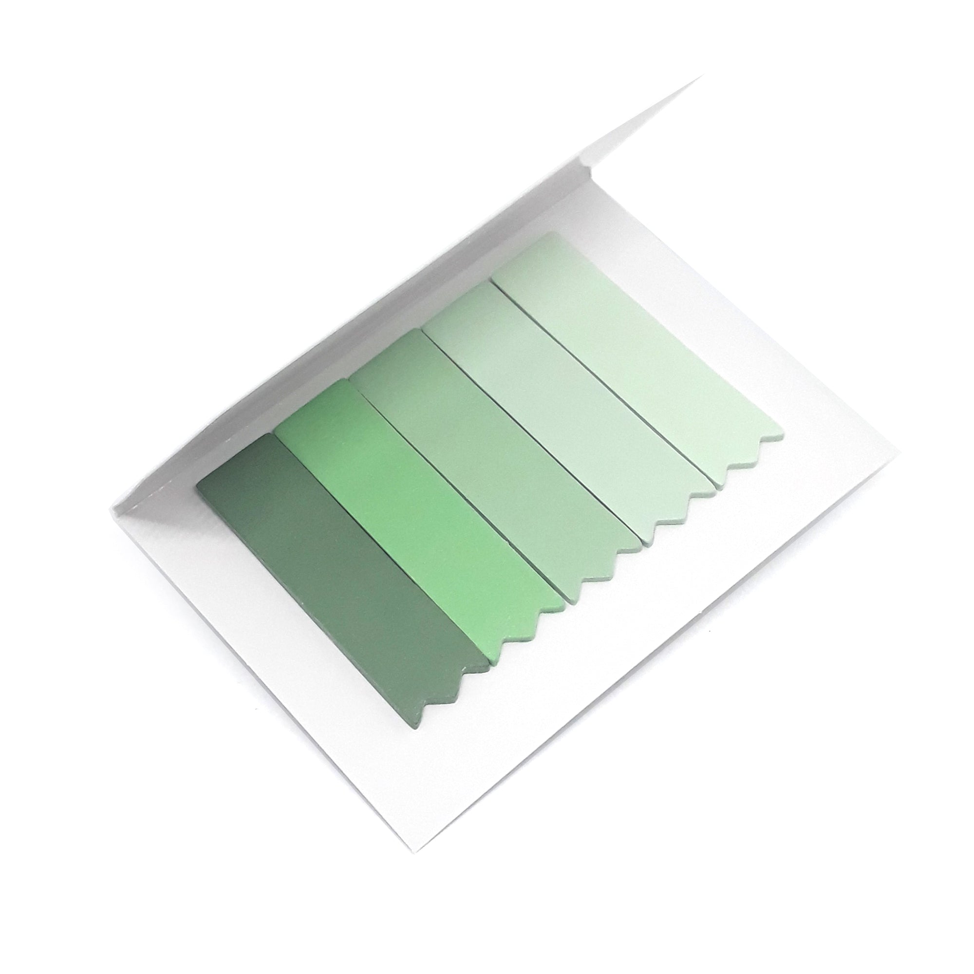 Cartela com sticky notes zig zag