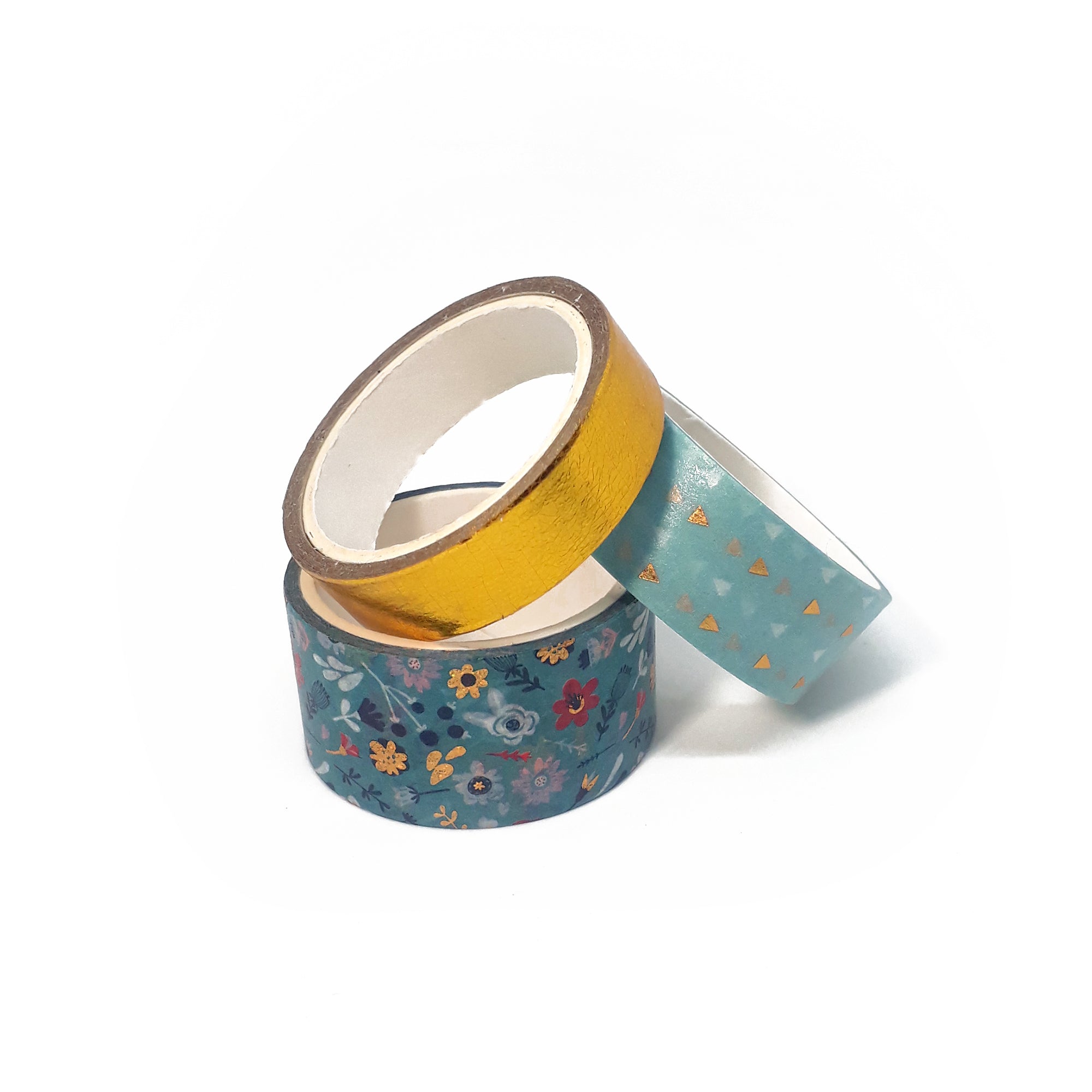 Washi Tapes Shine Blue – Linha Gold