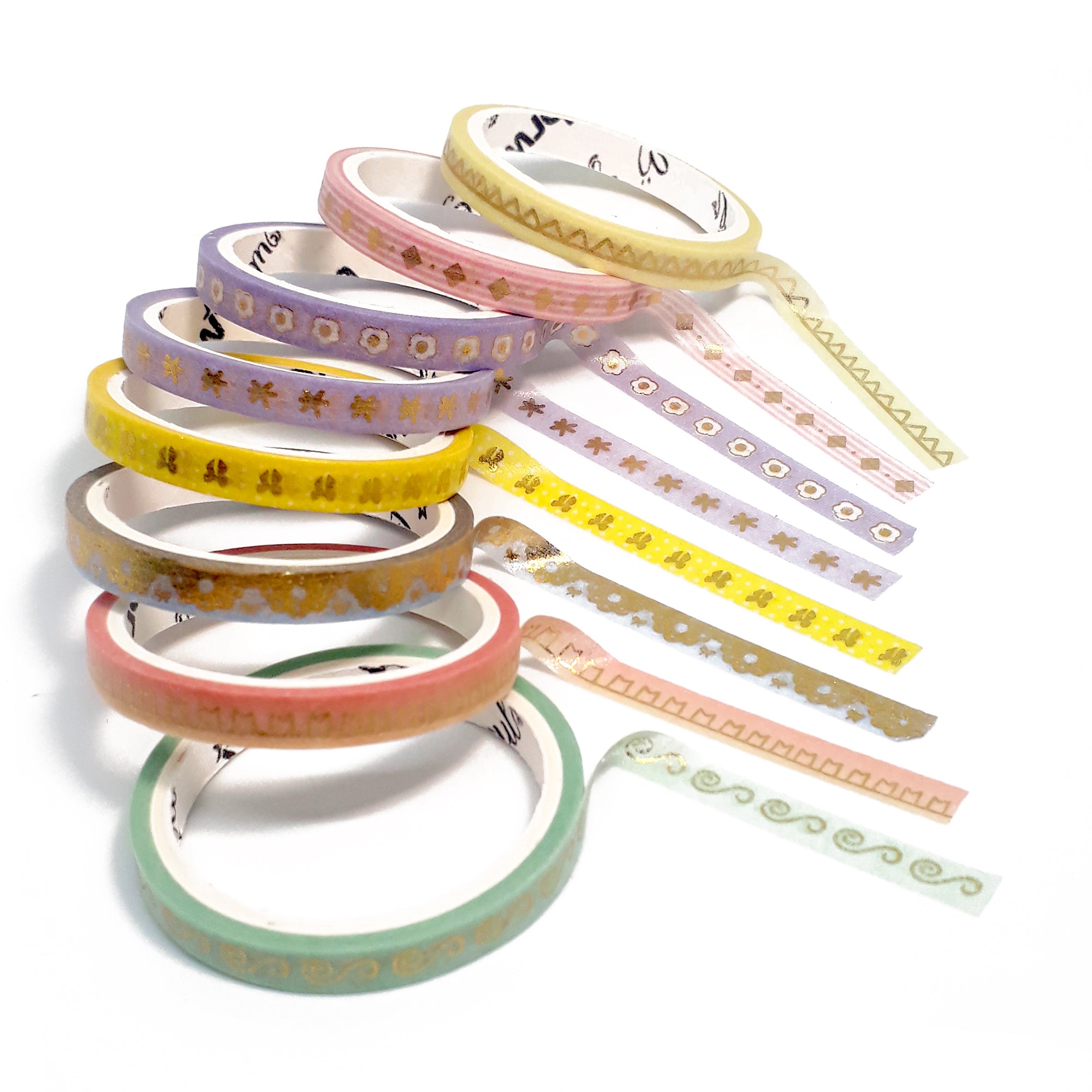 Washi Tapes Slim Soul – Linha Gold