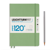 Caderno Leuchtturm1917 120g (A5) Capa Dura Sálvia - Sem Pauta