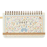 Agenda Planner Cicero 2027 Semanal Office Wire-o 15,5x9cm (Pocket) - Relicário Realeza Off White  