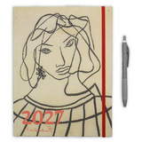 Agenda Planner Semanal de Mesa 2027 19x25cm (G) - Di Cavalcante - Figura de Mulher