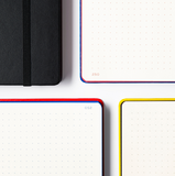 Caderno Leuchtturm1917 Bauhaus Edition (A5) Capa Dura Preto - Pontilhado Azul
