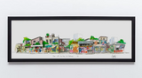 Aquarelas do Brasil - São Paulo - Beco do Batman 60 x 20 cm (sem moldura)