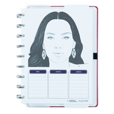 Caderno de Disco Caderno Inteligente Médio Capa Dura Bruna Tavares Cherry - Pautado e Liso
