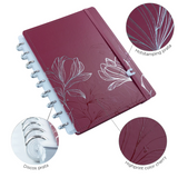 Caderno de Disco Caderno Inteligente Médio Capa Dura Bruna Tavares Cherry - Pautado e Liso