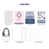 Caderno de Disco Caderno Inteligente Médio Capa Dura Bruna Tavares Cherry - Pautado e Liso