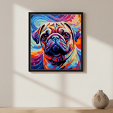 Kit Sinoart Tela de Pintura Black Numerada - Buldog Francês