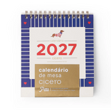Calendário de Mesa Cicero 2027 - Petit Moldura