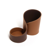 Porta Lápis e Clips Dual Color Caramelo e Marrom - Linha Montana