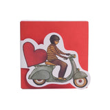 Cartão Delivery Menino com Coração