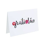 Cartão 3D Gratidão - Linha Florio&Gráfia