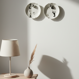 Conjunto de 2 Pratos Decorativos de Porcelana Bola de Sabão 10 cm - Greghi Design
