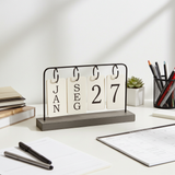 Calendário Permanente Argolado Fendi - Linha Montana