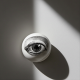 Esfera Decorativa de Porcelana Olho N3 (P) – Sobrancelhas - Greghi Design