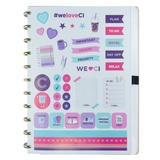 Caderno de Disco Caderno Inteligente Médio Capa Dura Giulia Benite - Pautado e Liso