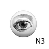 Esfera Decorativa de Porcelana Olho N3 (P) – Sobrancelhas - Greghi Design