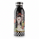 Garrafa Squeeze Egan Italy em Aço Inox Le Pupazze 500 ml - Preta