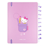 Caderno de Disco Caderno Inteligente Médio Capa Dura Hello Kitty - Pautado e Liso