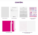 Caderno de Disco Caderno Inteligente Médio Capa Dura Hello Kitty - Pautado e Liso