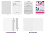 Caderno de Disco Caderno Inteligente Médio Capa Dura Jasper - Pautado e Liso