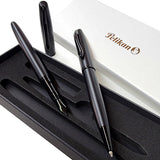 Estojo com Canetas Tinteiro e Esferográfica Jazz Carbon Pelikan - Limited Edition