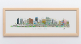 Aquarelas do Brasil - São Paulo - Minhocão 60 x 20 cm (sem moldura)