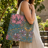 Canvas Tote Bag Paperblanks Morris Pink Honeysuckle