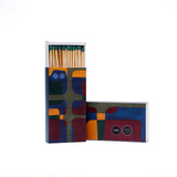 Caixa de Fósforos Allumettes Slim - Mural Azul - Luciano Marta