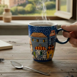 Caneca Mug Egan Italy Paese Mio 430 ml - Azul