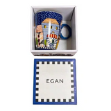 Caneca Mug Egan Italy Paese Mio 430 ml - Azul