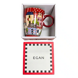 Caneca Mug Egan Italy Paese Mio 430 ml - Vermelha