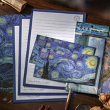 Papéis de Carta e Envelopes Van Gogh - Noite Estrelada