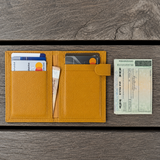 Carteira Pocket em Couro - Açafrão