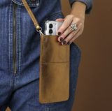 Porta-Celular em Couro com Alça - Bronze
