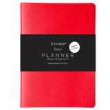 Planner Permanente Cicero Planejamento Office Mensal 19x25cm - Revista - Clássica Vermelha 