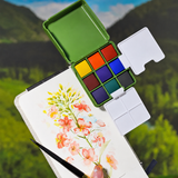 Set de Aquarela Pocket Sinoart com 9 Cores