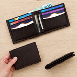 Carteira Masculina Slim em Couro - Café