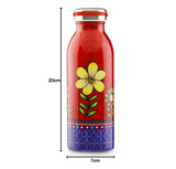 Garrafa Squeeze Egan Italy em Aço Inox Bellamore 500 ml - Vermelho