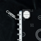Caderno de Disco Caderno Inteligente Grande Capa Dura Black by Crystals Swarovski  - Pautado e Liso